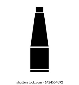 Bottle icon design gliph style isolated white background