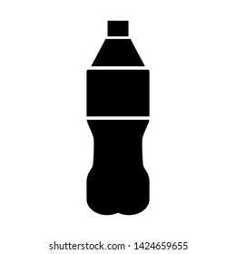 Bottle icon design gliph style isolated white background