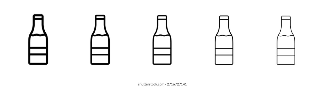 Diseño de icono de botella, logotipo, App, interfaz de usuario. Ilustración vectorial, EPS