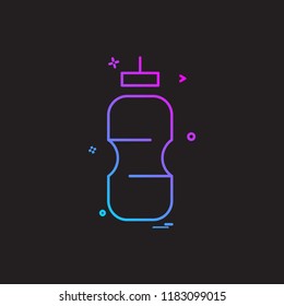Bottle icon design vector