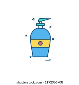Bottle icon design vector