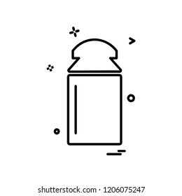 Bottle icon design vector