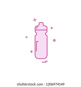 Bottle icon design vector