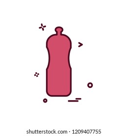 Bottle icon design vector