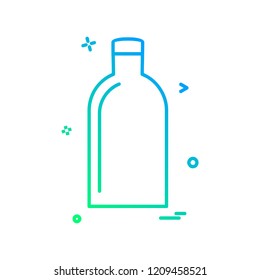 Bottle icon design vector