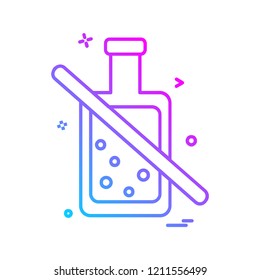 Bottle icon design vector