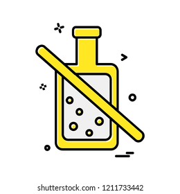 Bottle icon design vector