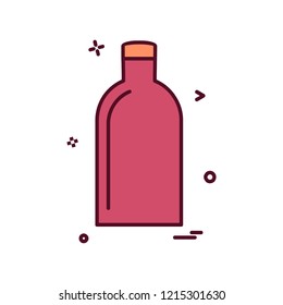 Bottle icon design vector