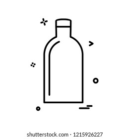 Bottle icon design vector