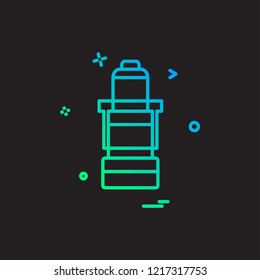 Bottle icon design vector