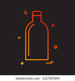 Bottle icon design vector