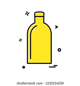 Bottle icon design vector