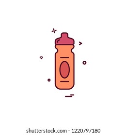 Bottle icon design vector