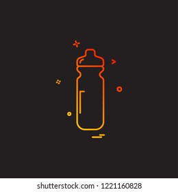 Bottle icon design vector