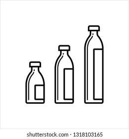 Bottle Icon Design Vector Art Illustration