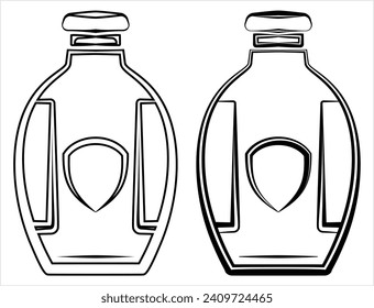 Bottle Icon Design Vector Art Illustration