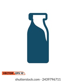 Bottle icon design vector graphic of template, sign and symbol