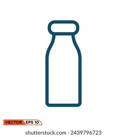 Bottle icon design vector graphic of template, sign and symbol
