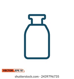 Bottle icon design vector graphic of template, sign and symbol