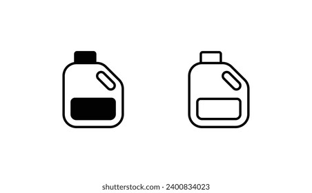Diseño de iconos de frascos con ilustración de fondo blanco