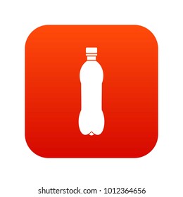 Bottle icon digital red for any design isolated on white vector illustration