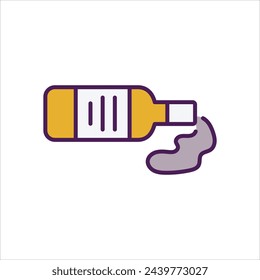 Icono de botella editable stock vector stock
