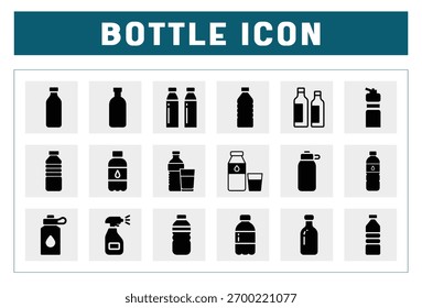 Flaschensymbol und Flaschensymbolpackung