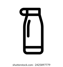 Bottle icon. flat illustration of rewind vector icon for web