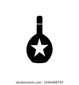 Bottle icon flat style isolated. Vector