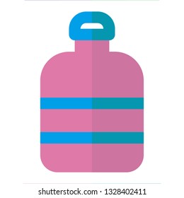 BOTTLE icon flat style pink blue