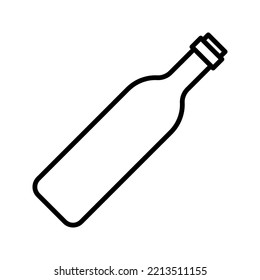 Bottle icon. glass bottle sign. vector illustration