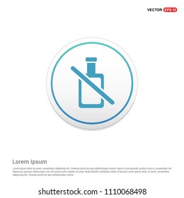 bottle icon Hexa White Background icon template - Free vector icon