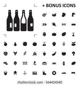 bottle icon illustration isolated vector sign symbol