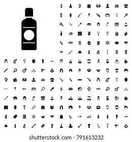 Bottle icon illustration isolated vector sign symbol. editable barber icons vector set.