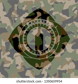 bottle icon inside camo texture