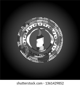 bottle icon inside grey camo texture