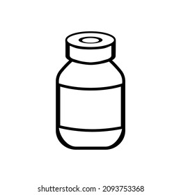 
Icono del frasco, ilustración del vector de insulina
