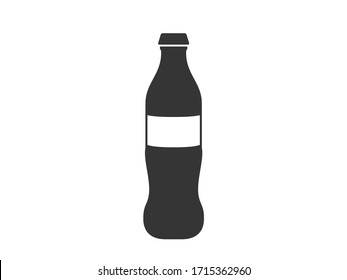 Bottle icon. Isolated glass bottle vector design.  Soda icon. Sweet soda vector design 