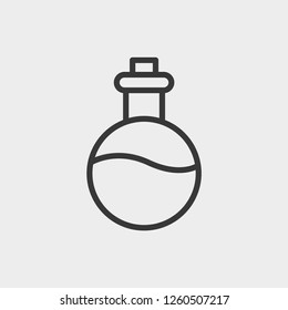 Bottle icon isolated on background. Glass symbol modern, simple, vector, icon for website design, mobile app, ui. Vector Illustration