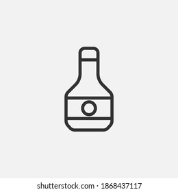 Bottle icon isolated on background. Drink symbol modern, simple, vector, icon for website design, mobile app, ui. Vector Illustration