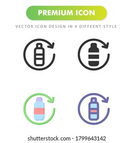 Flaschensymbol einzeln auf weißem Hintergrund. für Ihr Webdesign, Logo, App, UI. Vektorgrafik-Illustration und bearbeitbarer Strich. EPS10.