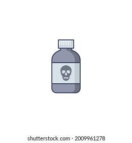 bottle Icon Isolated On White Background