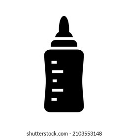 Bottle icon isolated on white background
