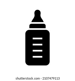 Icono de frasco aislado en fondo blanco