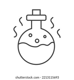 Icono de botella aislado en un fondo blanco
