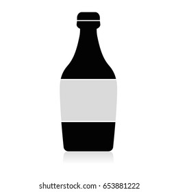 bottle icon isolated on a white background