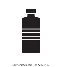 Bottle icon Line Art Logo set