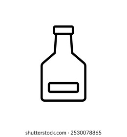 bottle icon. line vector isolated on white background. trendy and modern design