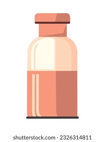 bottle icon with liquid icon isolated