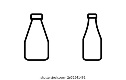 Bottle icon logo design. bottle sign and symbol